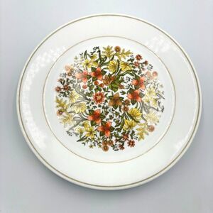 Corelle Vintage Indian Summer 10 inch Dinner Plates, Set of 5 Retro, Cottagecore